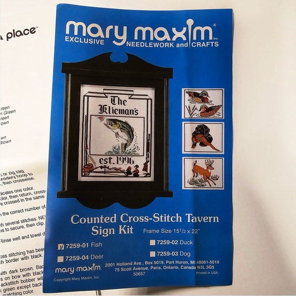 Cross-Stitch Sign Crafting Kit - Picture 6 of 8